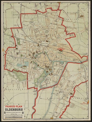 Pharus-Plan Oldenburg 1911